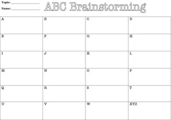 Abc Chart Graphic Organizer